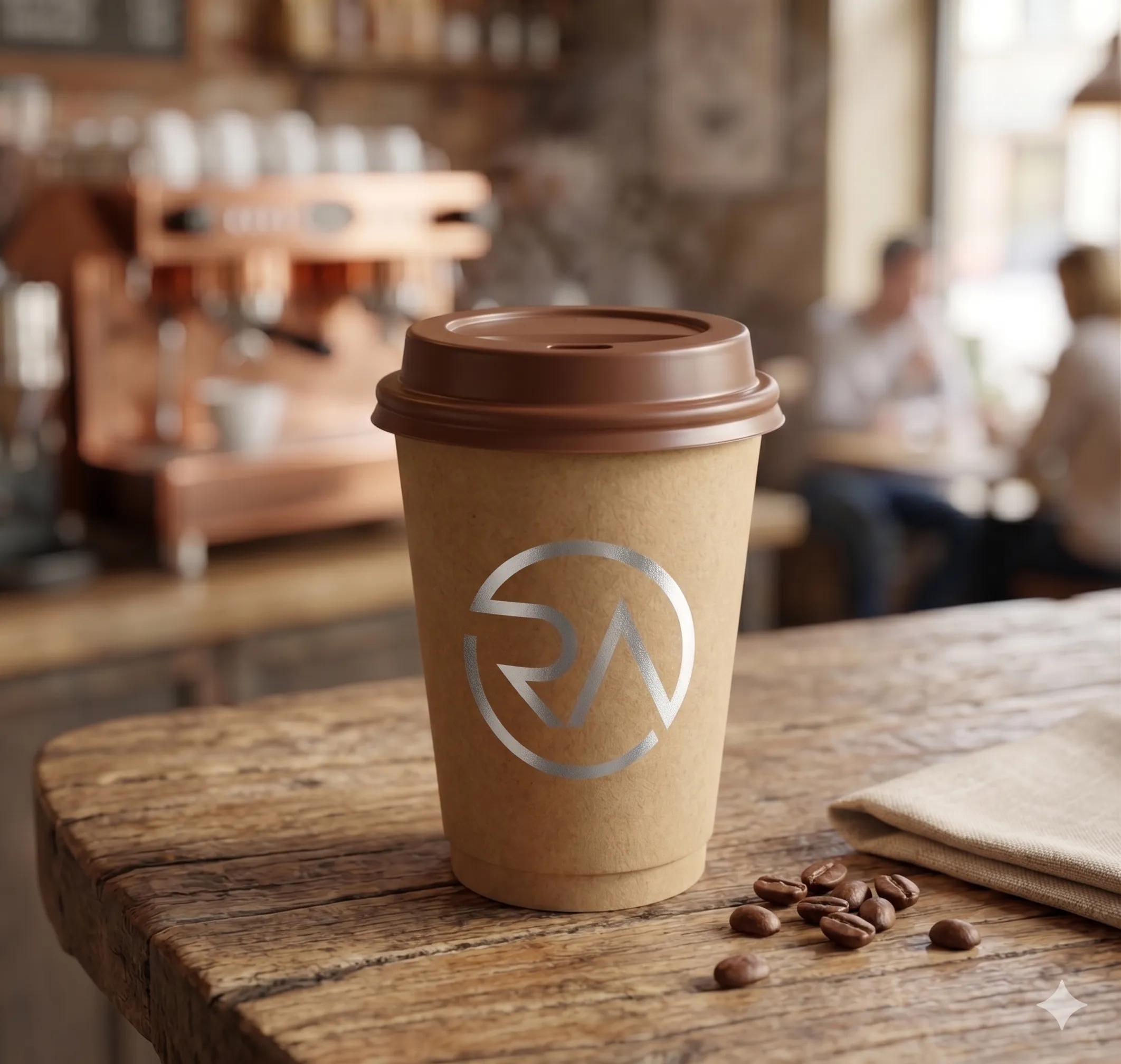 White paper cups