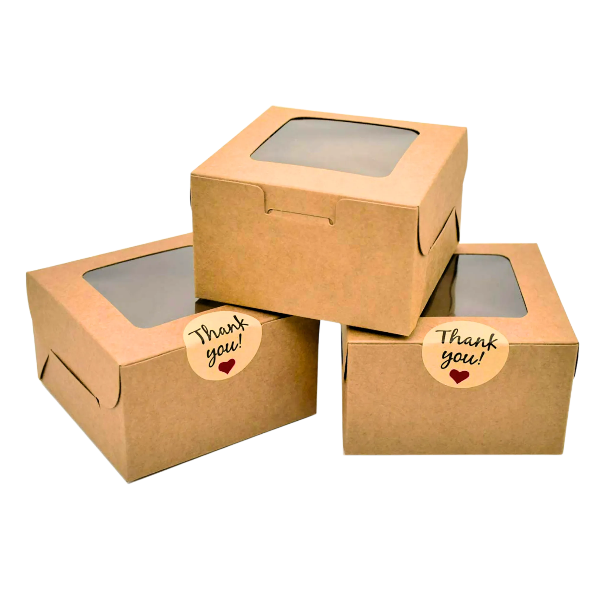Paper bakery boxes for cakes and pastries