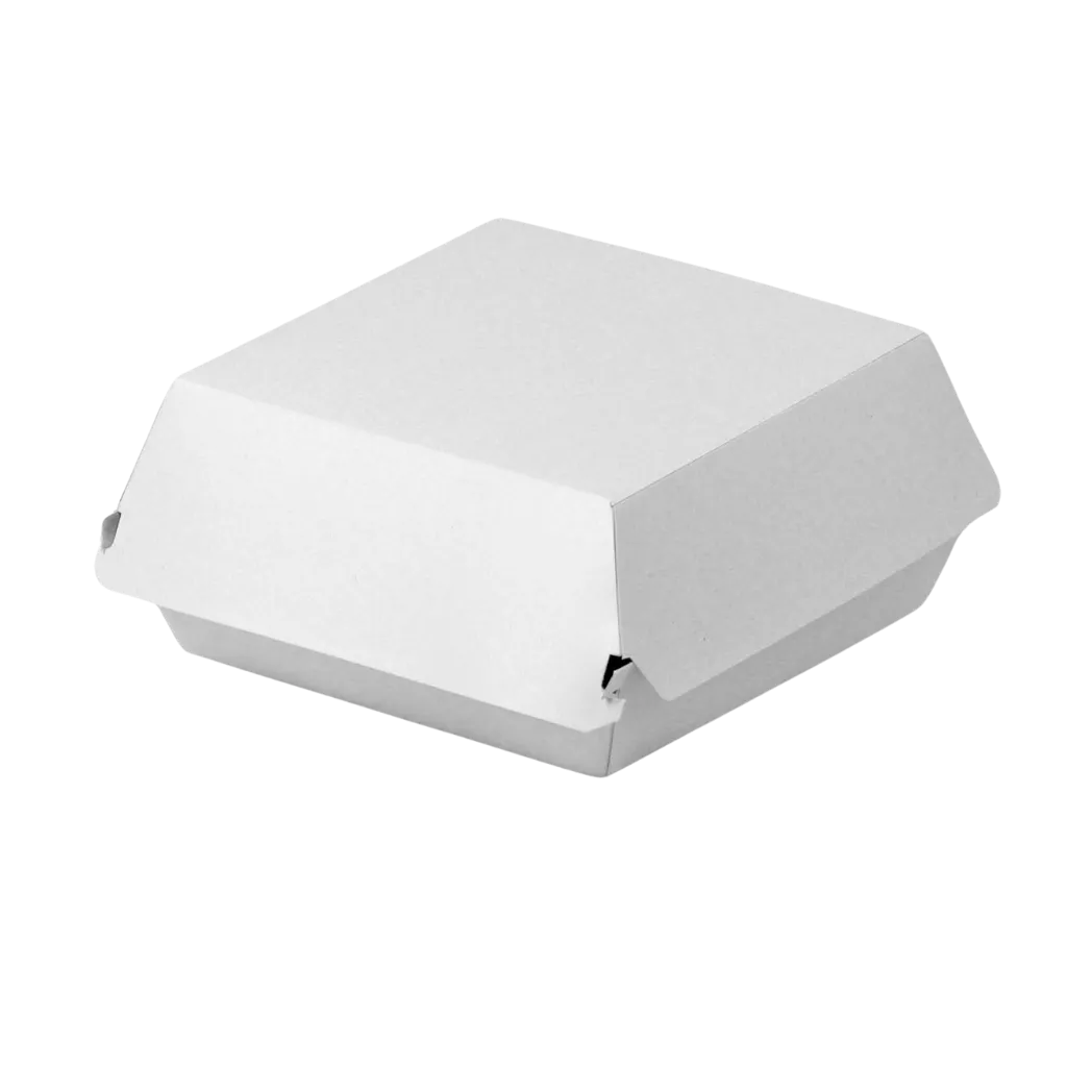 White burger boxes