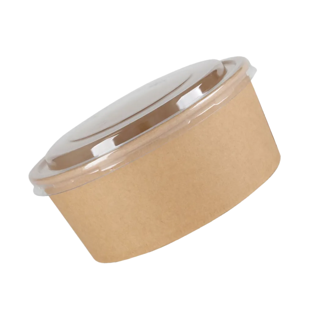 Kraft paper salad bowls