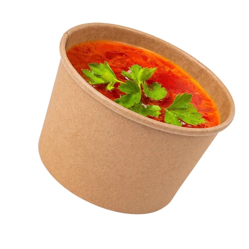 Kraft paper soup bowls